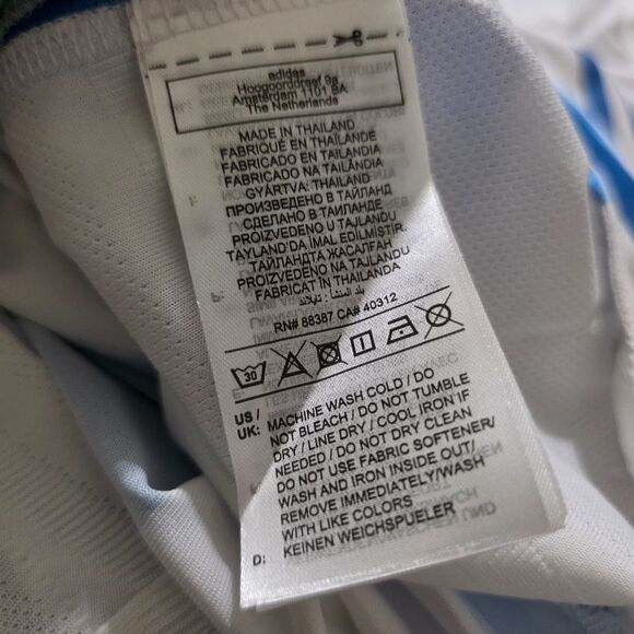 Adidas Argentina 2024 Home Jersey FIFA Soccer World Cup Messi Small S Blue White - Picture 13 of 14